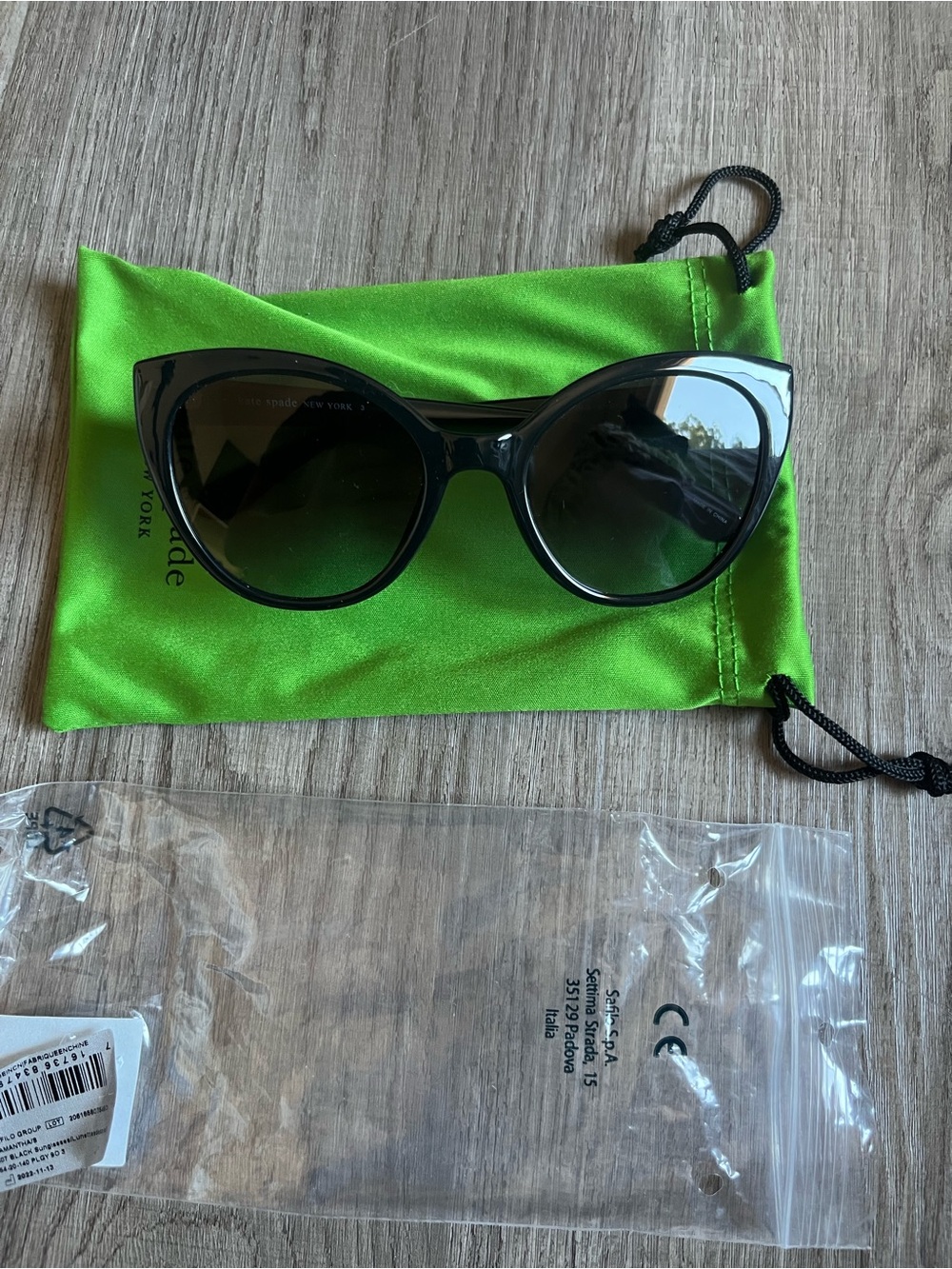 kate spade Black Cat-Eye Sunglasses (Samantha)